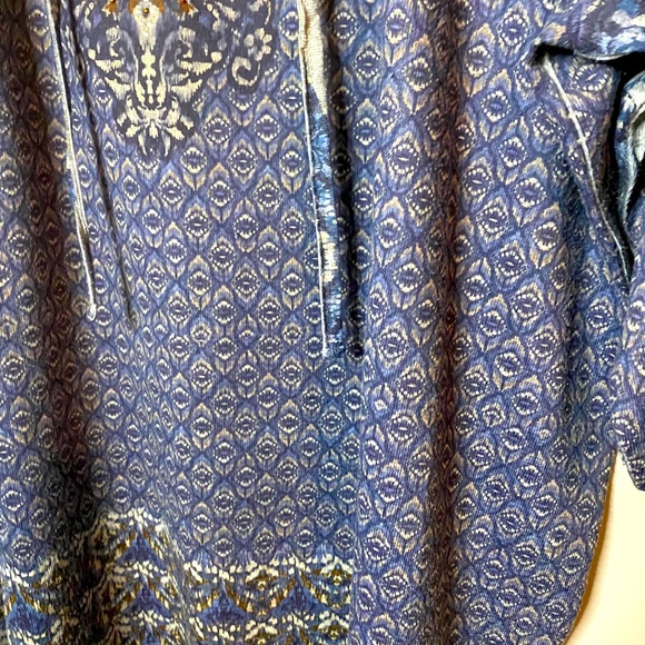 Catherine’s Boho blue/white style top size 1x - Picture 3 of 6